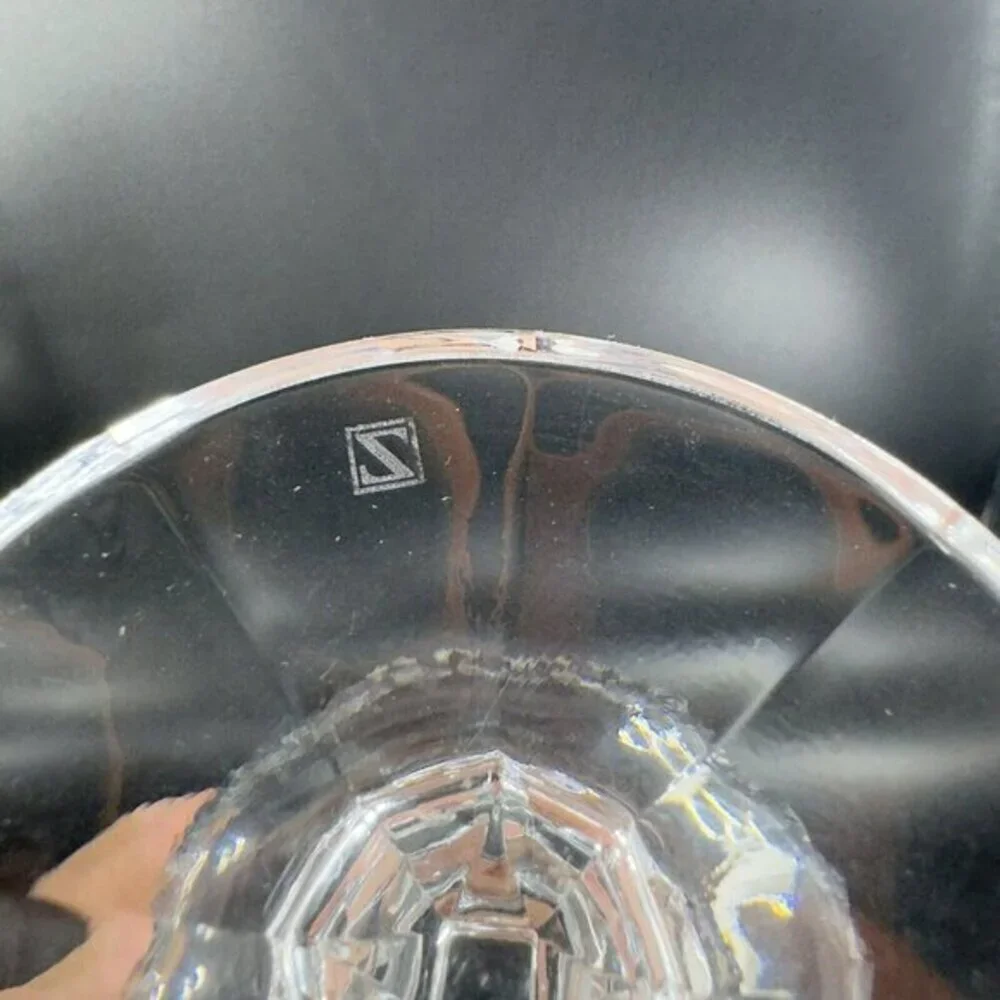 Echt Bleikristall Schott Zwiesel Clear Crystal Germany Water Goblets Cup Set 2‎